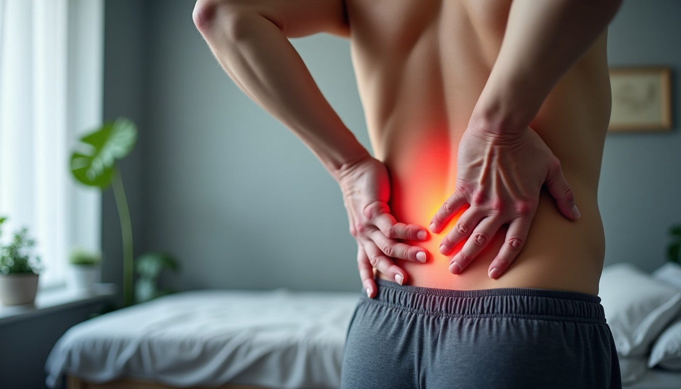 A patient receiving manual therapy from a physiotherapist, focusing on targeted muscle relief. Focus on the therapist's skilled touch and the patient's relaxed expression. The setting is a calming, dimly lit treatment room. Lighting should be soft and indirect. Color palette: Warm, soothing tones. Camera angle: Close-up, emphasizing the therapeutic touch. Style: Relaxing, healing. Technical Specs: 4K, High-quality.